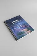 Pisces 52-Week Zodiac Journal with light grey studio background